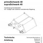 Titelbild der technische Anleitung primoSchwank 40 und supraSchwank 40.
