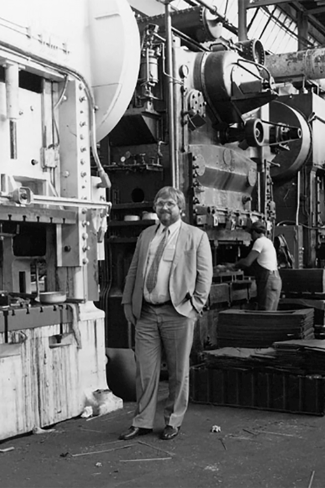 Bernd Schwank in unserer Fabrik in den USA, 1981.